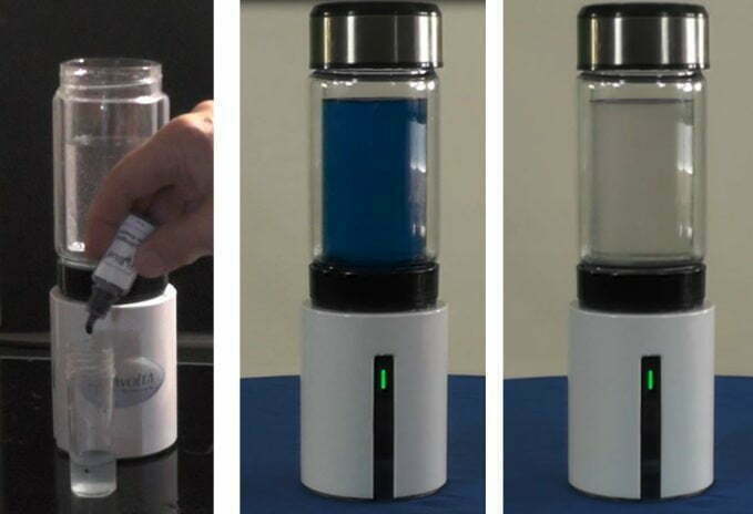 AquaVolta Wasserstoff Booster Wasseraktivierer - Wasserstoffmessung mit H2 Blue Kit Tropfen