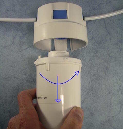 Aquaphor Mono Filterkopf inkl Filtereinsatz - QuickChange 500