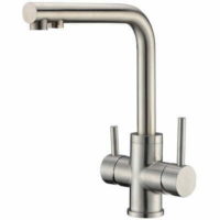 Hydroselect three-way faucet made of stainless steel - warm cold and filtered water wq 400