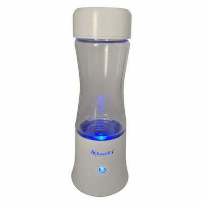 AquaVolta Age2 Go 2-8 portabler Wasserstoffwasser-Generator PEM blau illuminiert quadrat 400