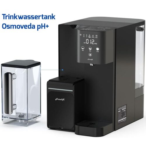Frizzlife Osmoveda pH WB99 Auftisch-Osmose-Anlage Osmose-Tank vorne q