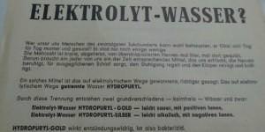 Elektrolyt Wasser