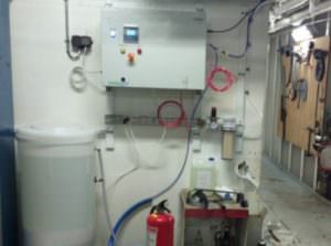 Application Envirolyte ECA eau Anolyt Katolyt désinfection des surfaces Navire Viking