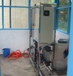 Application Envirolyte Eau ECA Anolyt Traitement eau potable Katolyt Anolyte dans la cuve