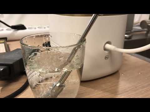 Diffusionsstab um H2 Gas aus dem Inhalator Obst- bzw Gemüsesäfte bzw. Smoothies zu begasen